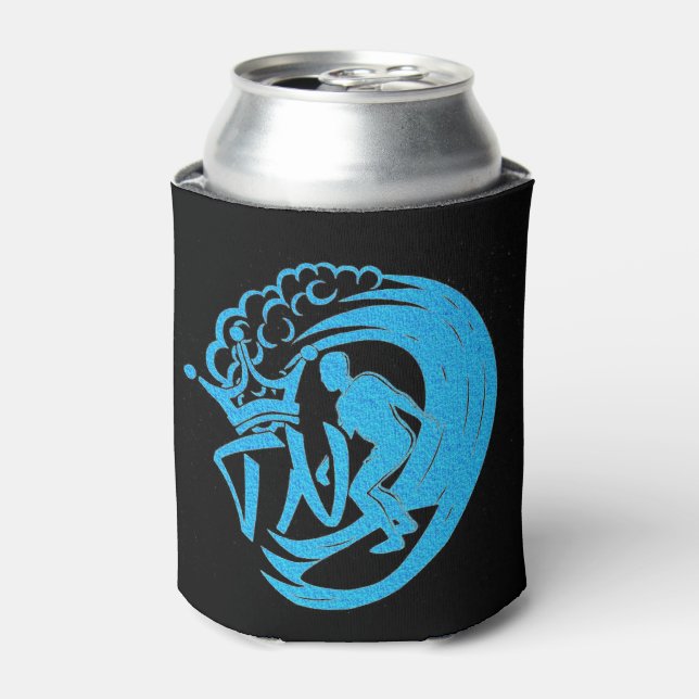 Enfriador De Latas Onda principal de noch Da (BlueKoozie) (Lata Anverso)