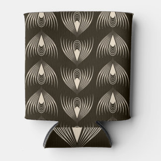 Enfriador De Latas Ondas monocromas: Textura Ornamental sin Mar