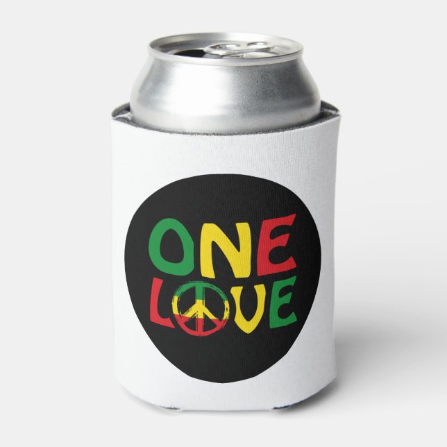 Enfriador De Latas One Love, Reggae design (Lata Anverso)