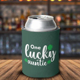 Enfriador De Latas One Lucky Auntie Funny St Patrick Day