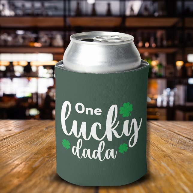 Enfriador De Latas One Lucky Dada Funny St Patrick Day (Subido por el creador)