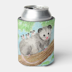 Enfriador De Latas Opossum Mom