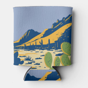 Enfriador De Latas Opuntia Cactus WPA Poster Art