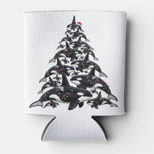 Enfriador De Latas Orca árbol de Navidad para el amor por la vida mar