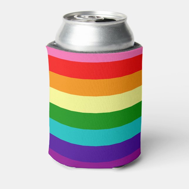 Enfriador De Latas Orgullo arco iris 8 retro (Reverso de la lata)