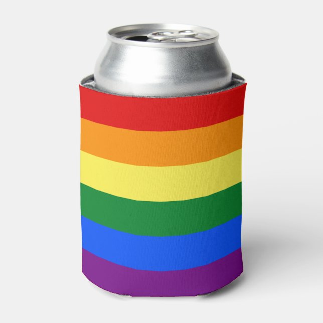 Enfriador De Latas Orgullo arcoiris (Lata Anverso)