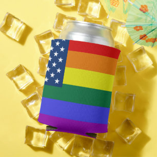 Enfriador De Latas Orgullo arcoíris de EE. UU.