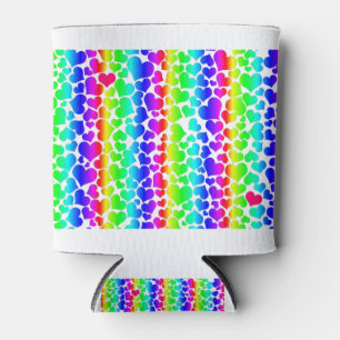 Enfriador De Latas orgullo de los corazones arcoiris