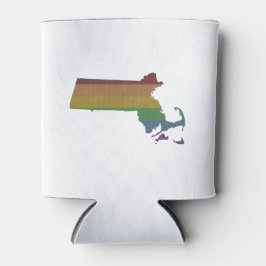 Enfriador De Latas Orgullo gay arcoiris de Massachusetts