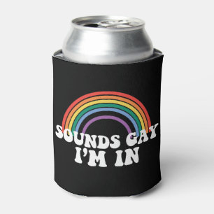 Enfriador De Latas Orgullo Gay Sonidos LGBT Orgullo Gay Estoy En Arco