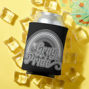 Enfriador De Latas Orgullo Gris (Jubilación Mayor)