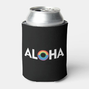Enfriador De Latas Orgullo LGBTQ Isla Arcoíris Aloha Hawái
