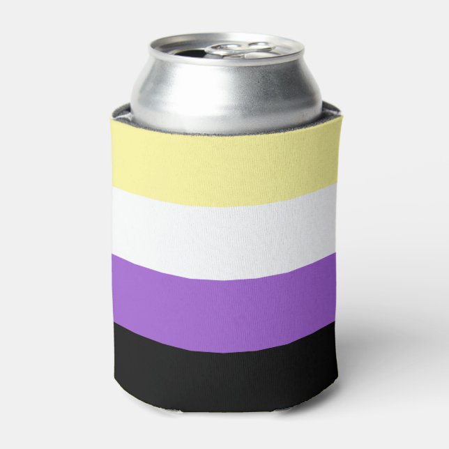 Enfriador De Latas Orgullo no binario (Lata Anverso)