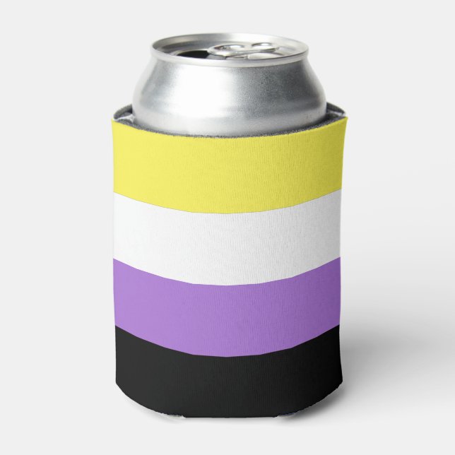Enfriador De Latas Orgullo no binario (Lata Anverso)
