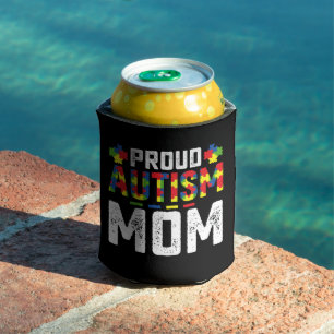 Enfriador De Latas Orgullosa Madre Autismo Conciencia Familia Autista