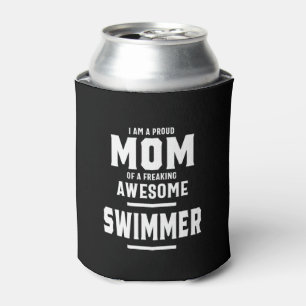 Enfriador De Latas Orgullosa Mamá De Un Impresionante Jugador De Baño