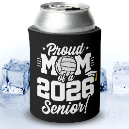 Enfriador De Latas Orgullosa Mamá de una Graduación de Voleibol de 20