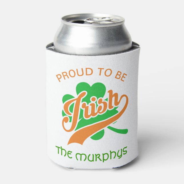 Enfriador De Latas Orgulloso De Ser Irlandés (Lata Anverso)