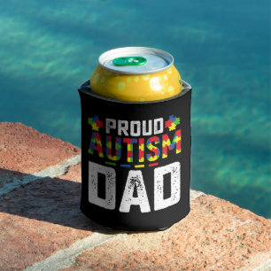 Enfriador De Latas Orgulloso padre de autismo Conciencia Familia Auti