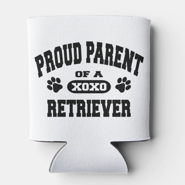 Enfriador De Latas Orgulloso padre de un Personalizado recuperador qu (Reverso)