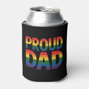 Enfriador De Latas Orgulloso padre familia LGBTQ Orgullo gay aliado A
