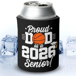 Enfriador De Latas Orgulloso Papá de un Graduado de Baloncesto de Sec