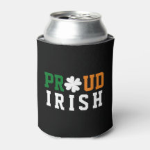 Orgulloso trébol de la suerte cita irlandesa St Pa
