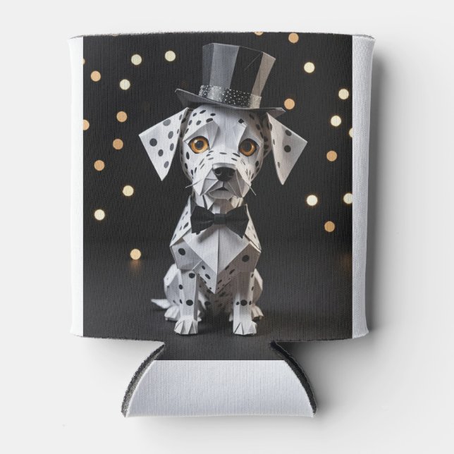 Enfriador De Latas Origami Dapper dog (Anverso)