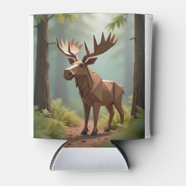 Enfriador De Latas Origami Moose  (Anverso)