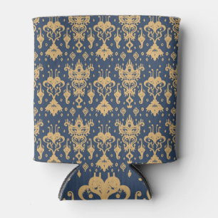 Enfriador De Latas Ornamento folclórico de Ikat, patrón oriental