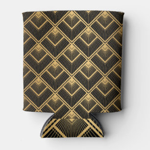 Enfriador De Latas Oro negro Art Deco: geométrico