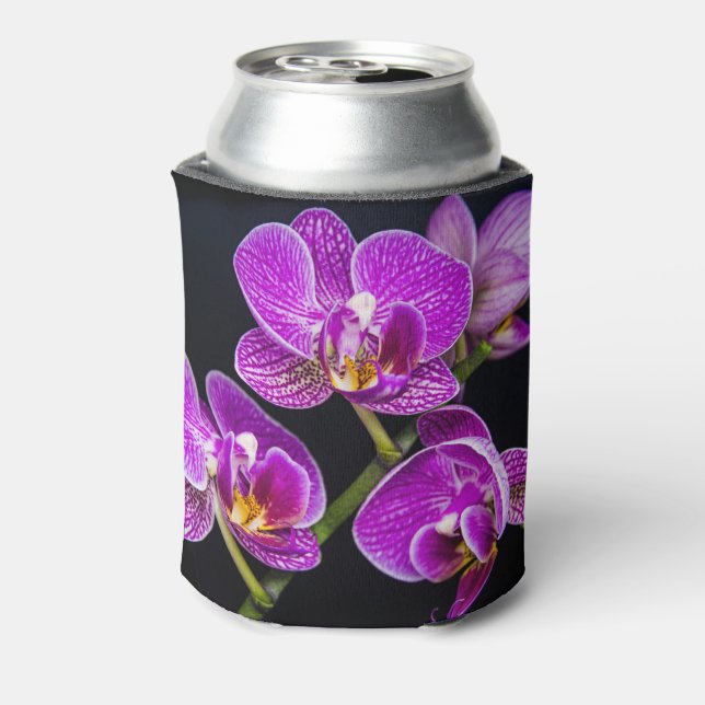 Enfriador De Latas Orquídea púrpura (Reverso de la lata)