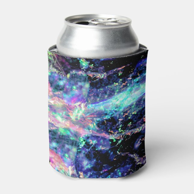 Enfriador De Latas oscuridad y luz, cristal opal oscuro: (Lata Anverso)