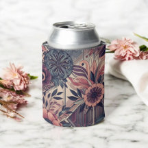 Oscuro Romance Borgoña Art Deco Verano Floral
