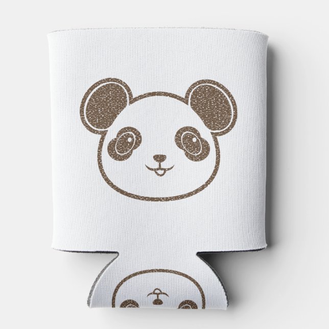 Enfriador De Latas Oso Panda angustiado (Reverso)