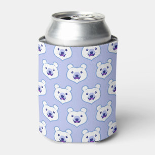 Enfriador De Latas Oso polar del dibujo animado animal del amante de