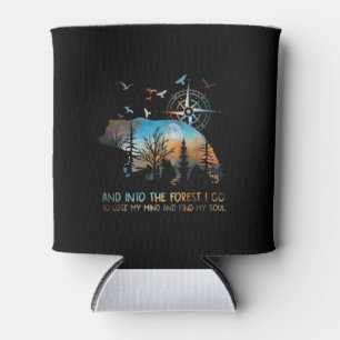 Enfriador De Latas Oso Y En El Bosque Voy A Perder Mi Mente Y