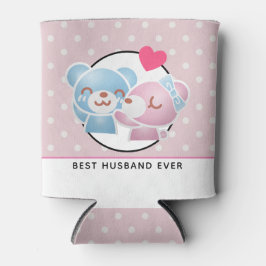 Enfriador De Latas Osos de besos cortos y el mejor marido de Kawaii