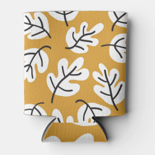 Enfriador De Latas Otoño Deja Un Patrón Vintage Sin Marea