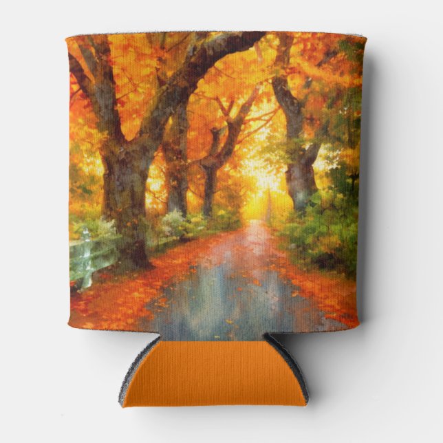 Enfriador De Latas Otoño/otoño/hojas/naturaleza (Anverso)