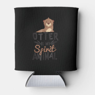 Enfriador De Latas Otter es mi animal espiritual lindo  Otter Lover G