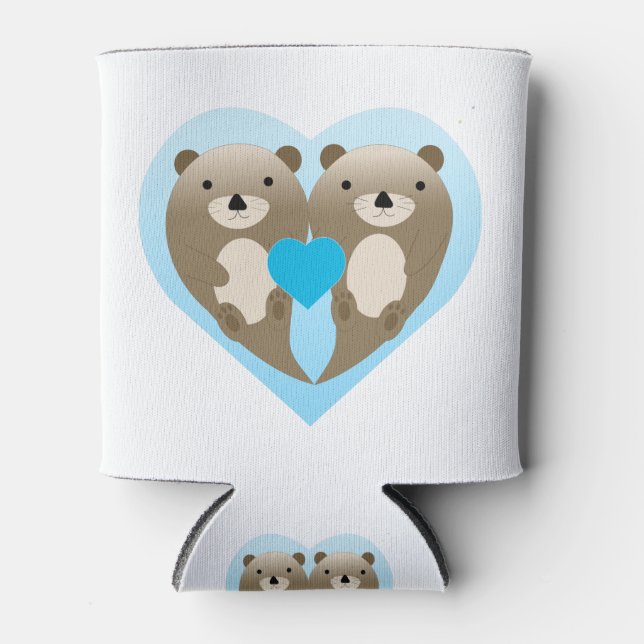 Enfriador De Latas Otter Love (Anverso)