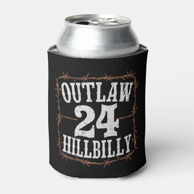 Enfriador De Latas Outlaw Hillbilly 2024 Western Trump Vance 2024 (Lata Anverso)
