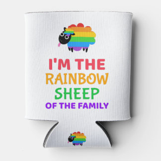 Enfriador De Latas Oveja arcoiris de mi familia