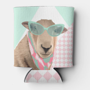 Enfriador De Latas Oveja Cubierta Con Gafas