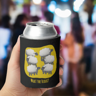 Enfriador De Latas Oveja Divertida “¿Qué Diablos de Rebaño?”