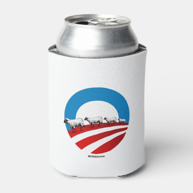 Enfriador De Latas Oveja Obama (Lata Anverso)