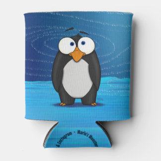 Enfriador De Latas Pablo el pingüino, refrigerador de bebidas citando