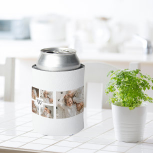 Enfriador De Latas Padres Collage Minimalistas de moda Foto de papá R