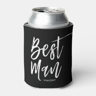 Enfriador De Latas Padrino   Boda personalizada con estilo de script